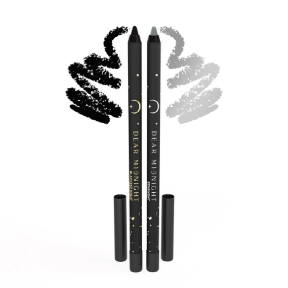 5 for $25! Eyeliner Duo Black & Shimmering Silver - Picture 2 of 5